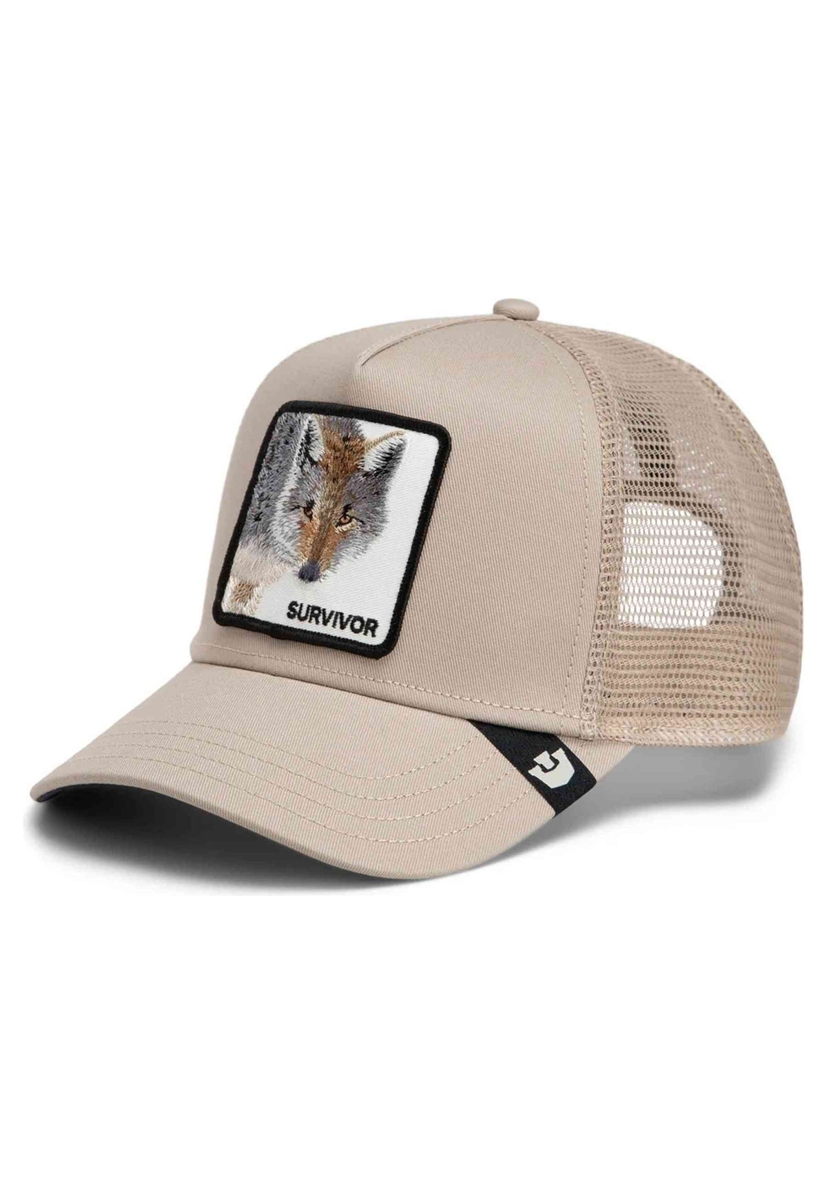 GORRA GOORIN BROS BEIGE LOBO SURVIVOR TRUCKER CAP