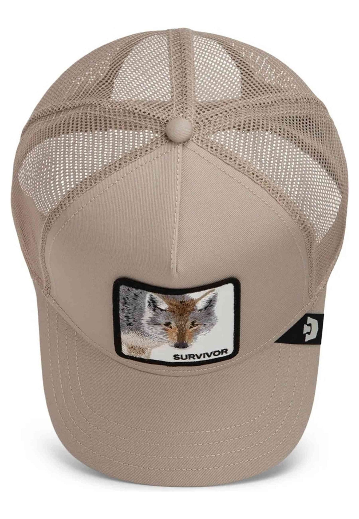GORRA GOORIN BROS BEIGE LOBO SURVIVOR TRUCKER CAP