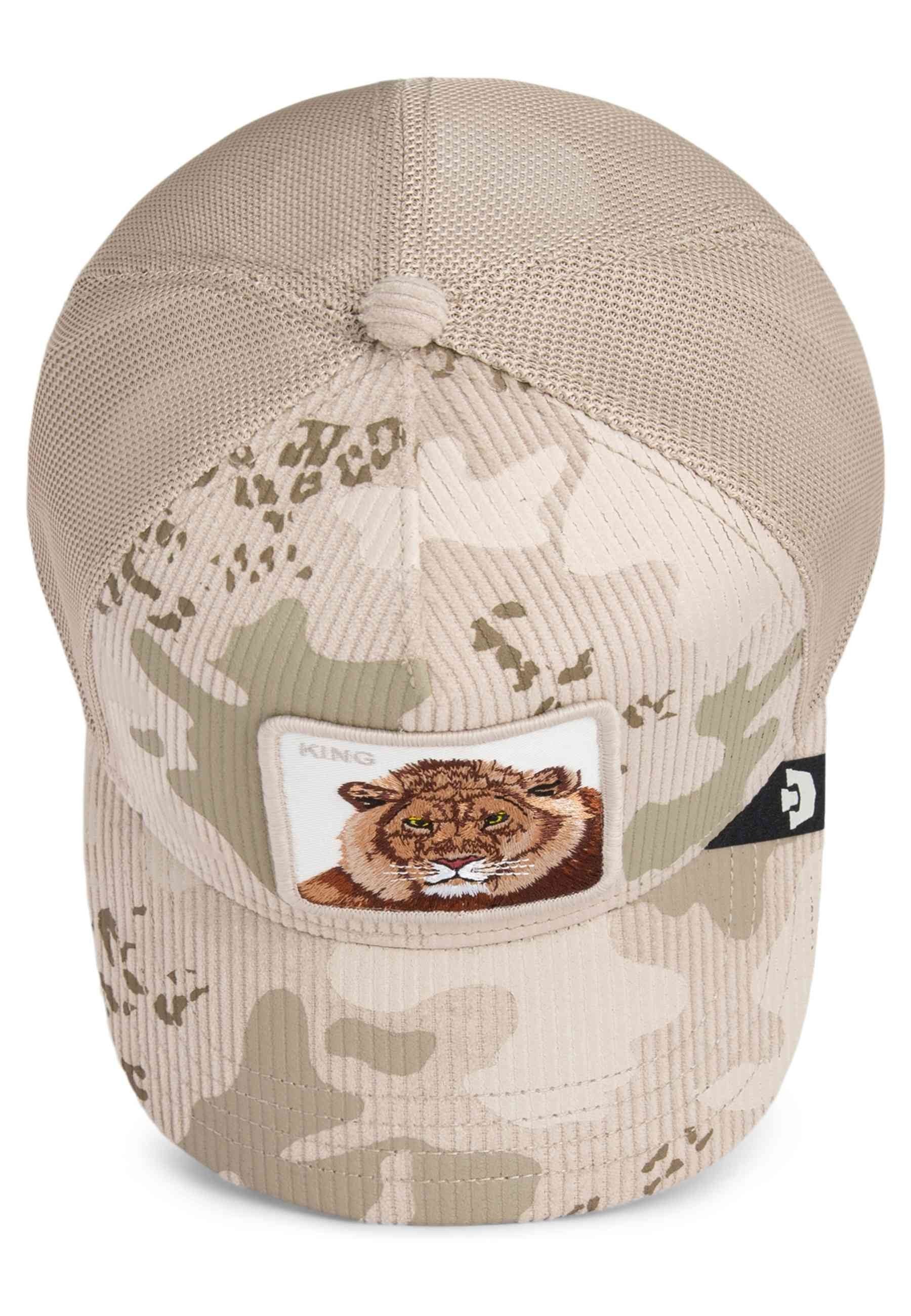 GORRA GOORIN BROS BEIGE PANA LEON KING CAMO TRUCKER CAP