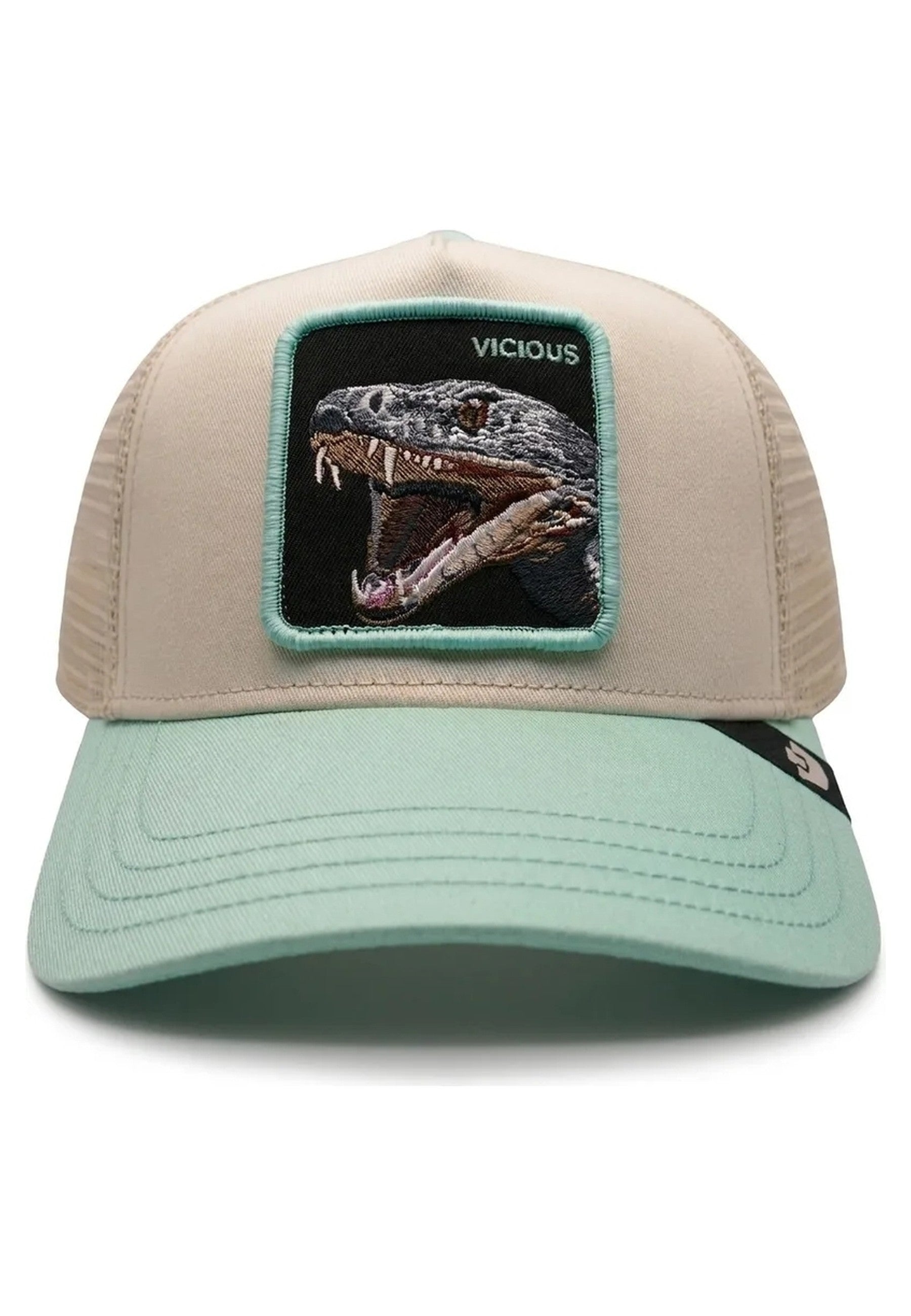 GORRA GOORIN BROS BEIGE SERPIENTE VICIOUS TRUCKER CAP