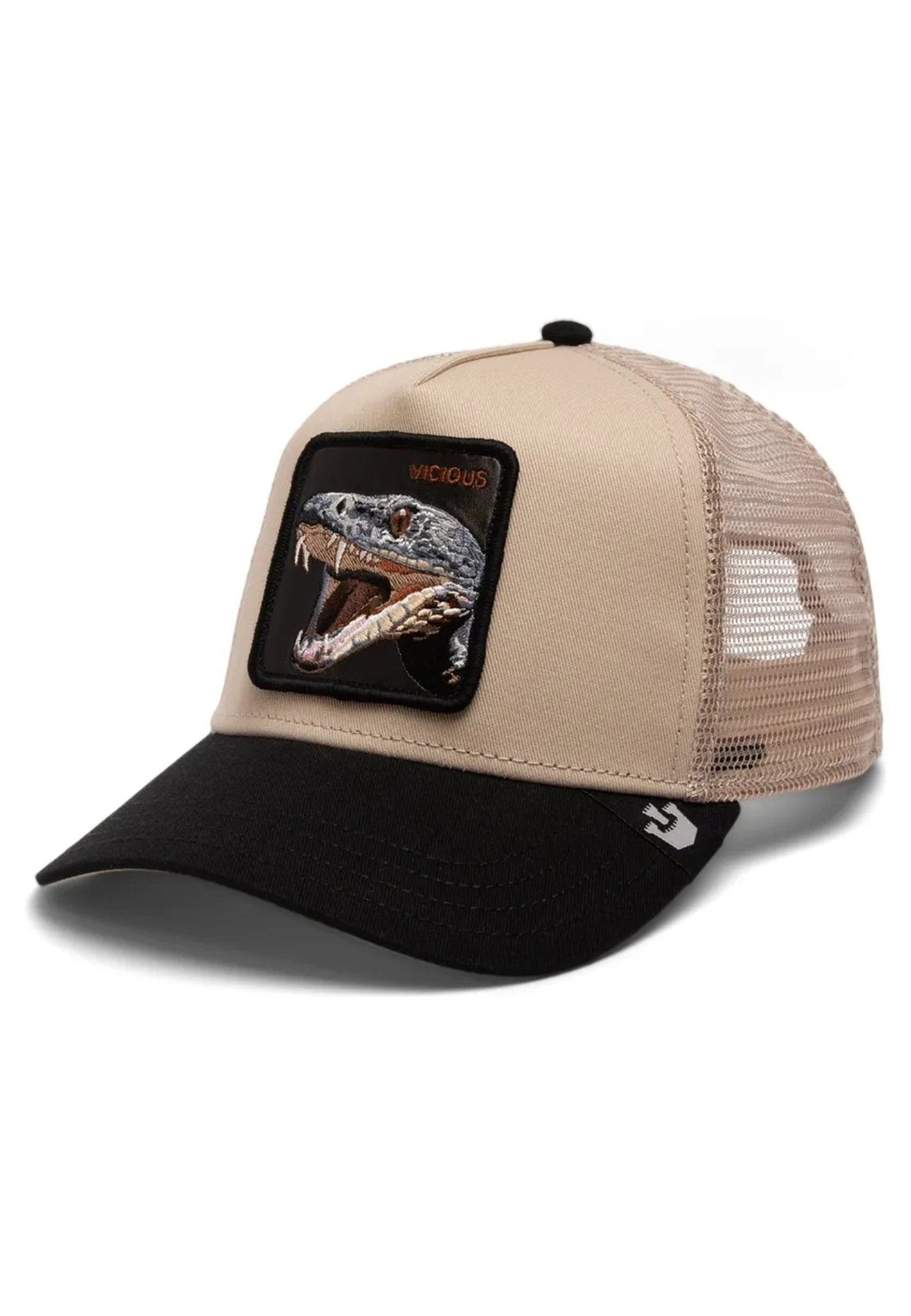 GORRA GOORIN BROS BEIGE VIVORE THE VICIOUS SNAKE TRUCKER CAP - AREA ZERO