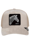 GORRA GOORIN BROS BEIGE ZEBRA VELOUR ZESTY TRUCKER CAP