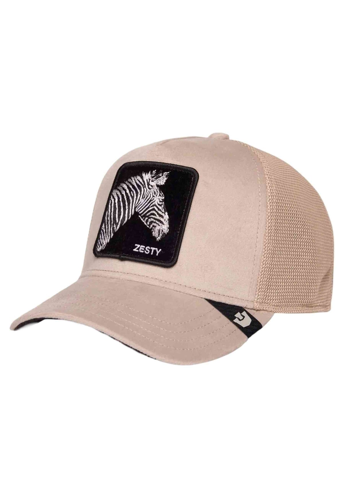 GORRA GOORIN BROS BEIGE ZEBRA VELOUR ZESTY TRUCKER CAP