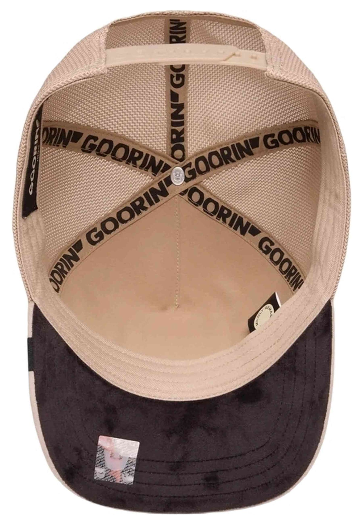 GORRA GOORIN BROS BEIGE ZEBRA VELOUR ZESTY TRUCKER CAP