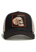 GORRA GOORIN BROS CALAVERA DENIM SKULL TRUCKER DENIM NEGRO