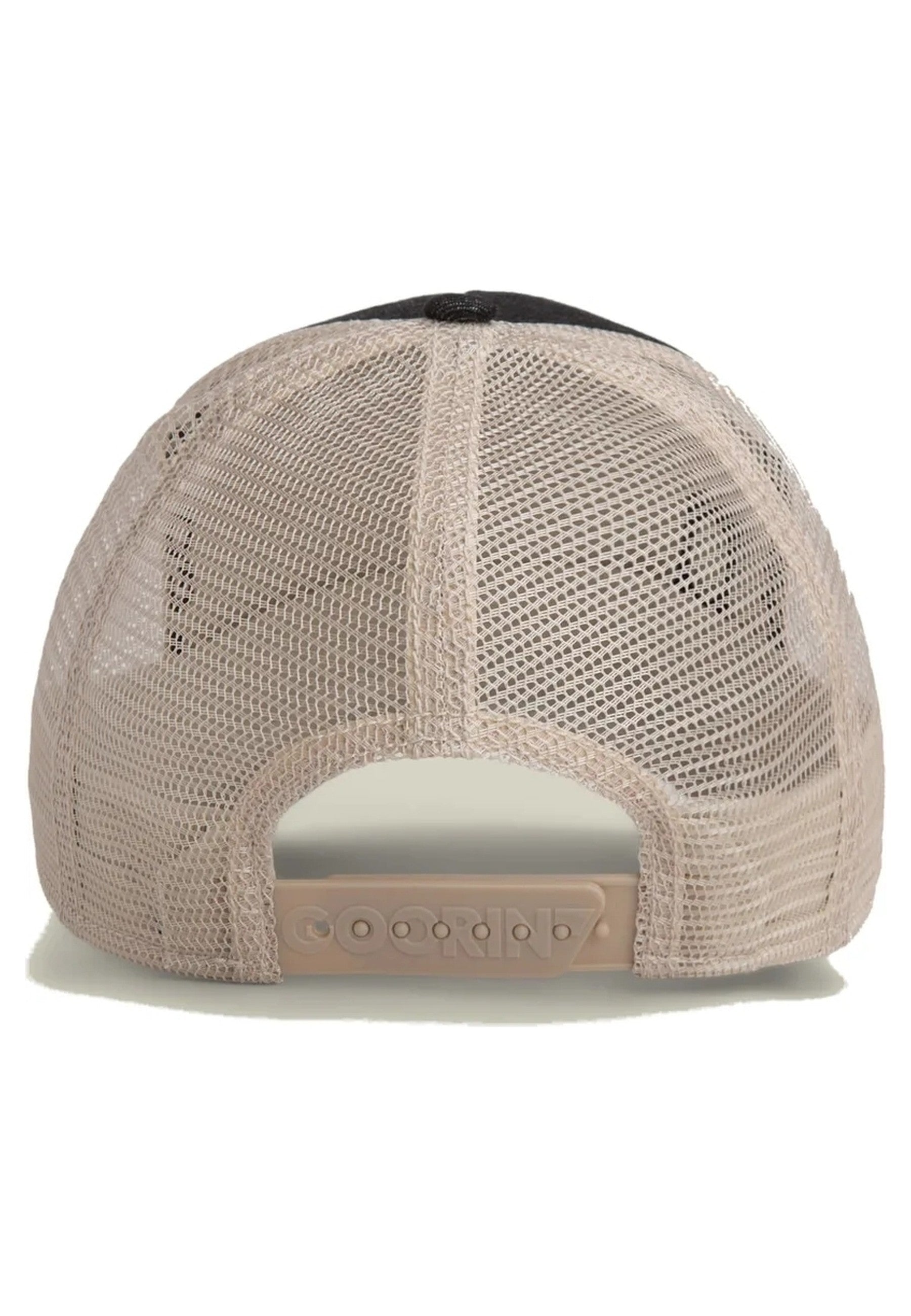 GORRA GOORIN BROS BLACK DENIM CALAVERA DENIM SKULL TRUCKER CAP