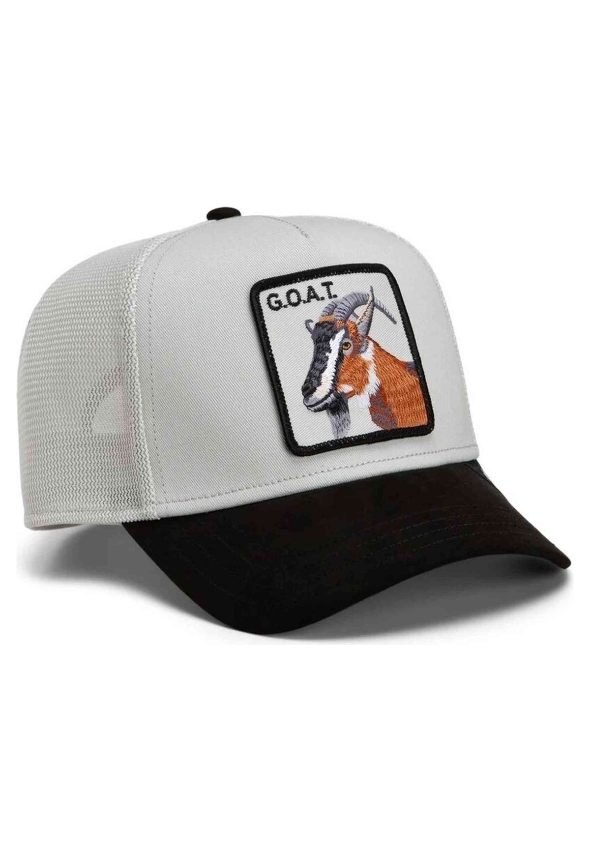 GORRA GOORIN BROS BLANCA CABRA SUEDE GREATEST GOAT TRUCKER CAP