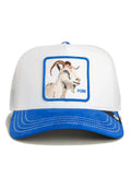 GORRA GOORIN BROS CABRA SUEDE VISOR GOAT TRUCKER BLANCA