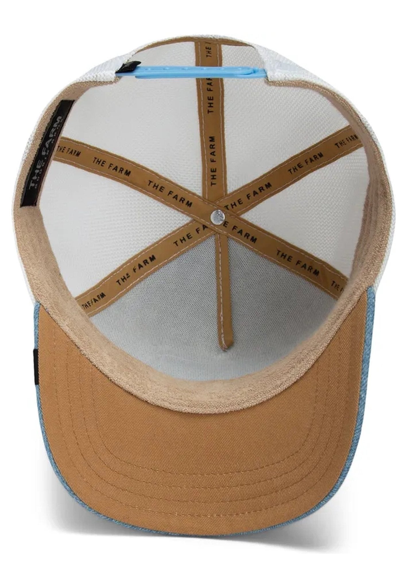 GORRA GOORIN BROS BLANCA GALLO VISERA VAQUERA ROOSTER FAN TRUCKER CAP - AREA ZERO