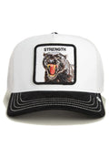 GORRA GOORIN BROS PANTERA STRENGTH PANTHER TRUCKER BLANCA