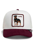 GORRA GOORIN BROS BLANCA ROTTWEILLER SUEDE ALPHA TRUCKER CAP