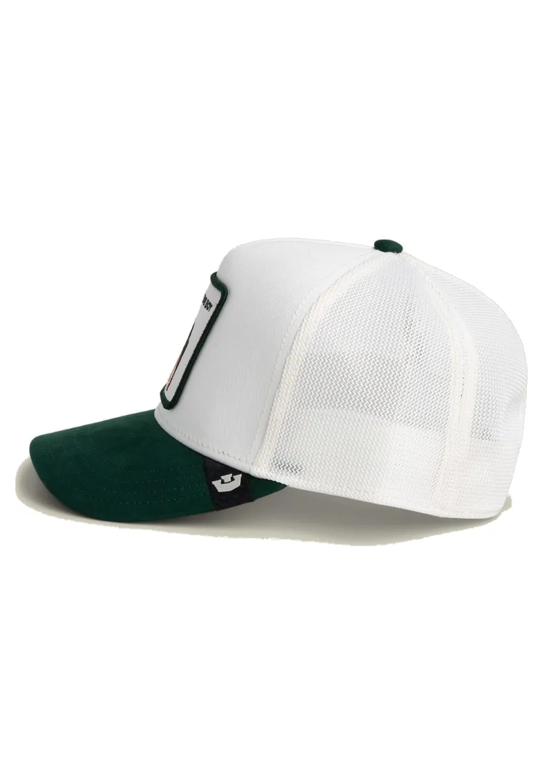 GORRA GOORIN BROS BLANCA ROTTWEILLER SUEDE BAD BOY TRUCKER CAP