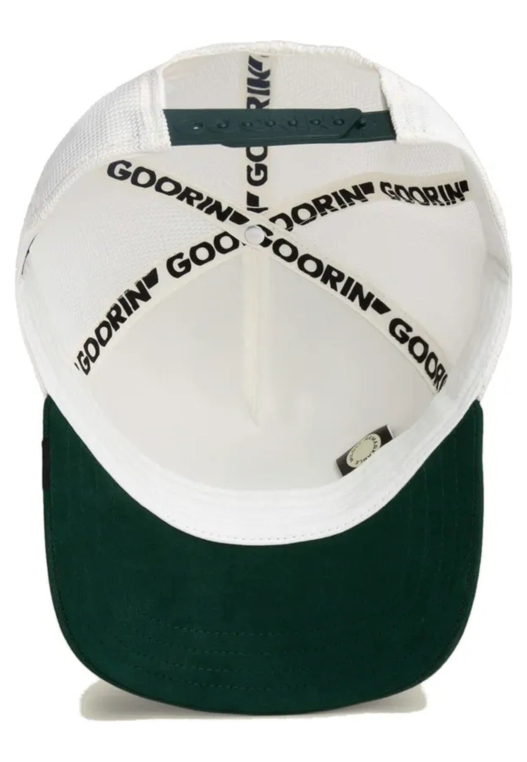 GORRA GOORIN BROS BLANCA ROTTWEILLER SUEDE BAD BOY TRUCKER CAP