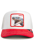 GORRA GOORIN BROS SERPIENTE SUEDE VISOR SNAKE TRUCKER BLANCA