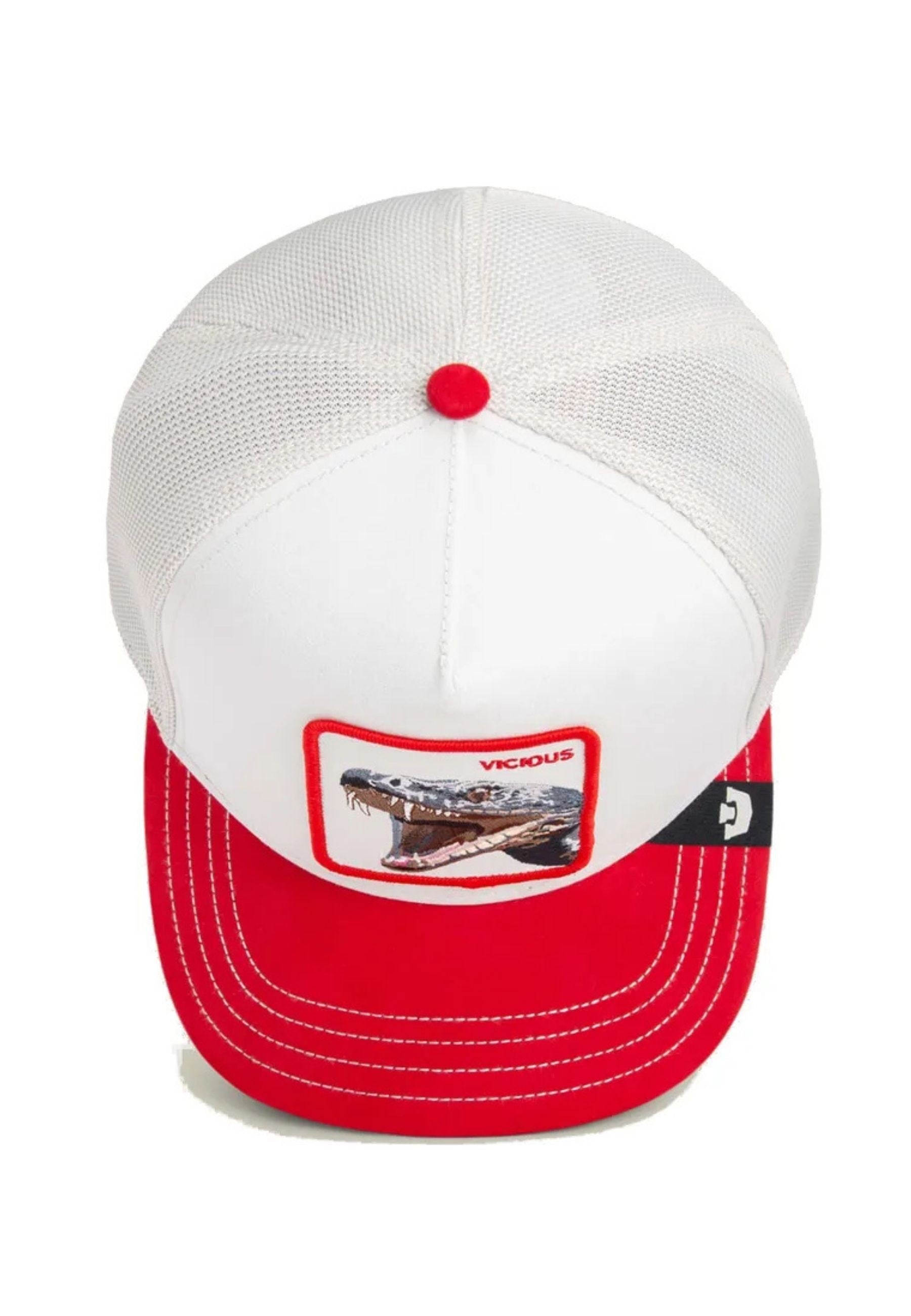 GORRA GOORIN BROS BLANCA SERPIENTE SUEDE VISOR SNAKE TRUCKER CAP