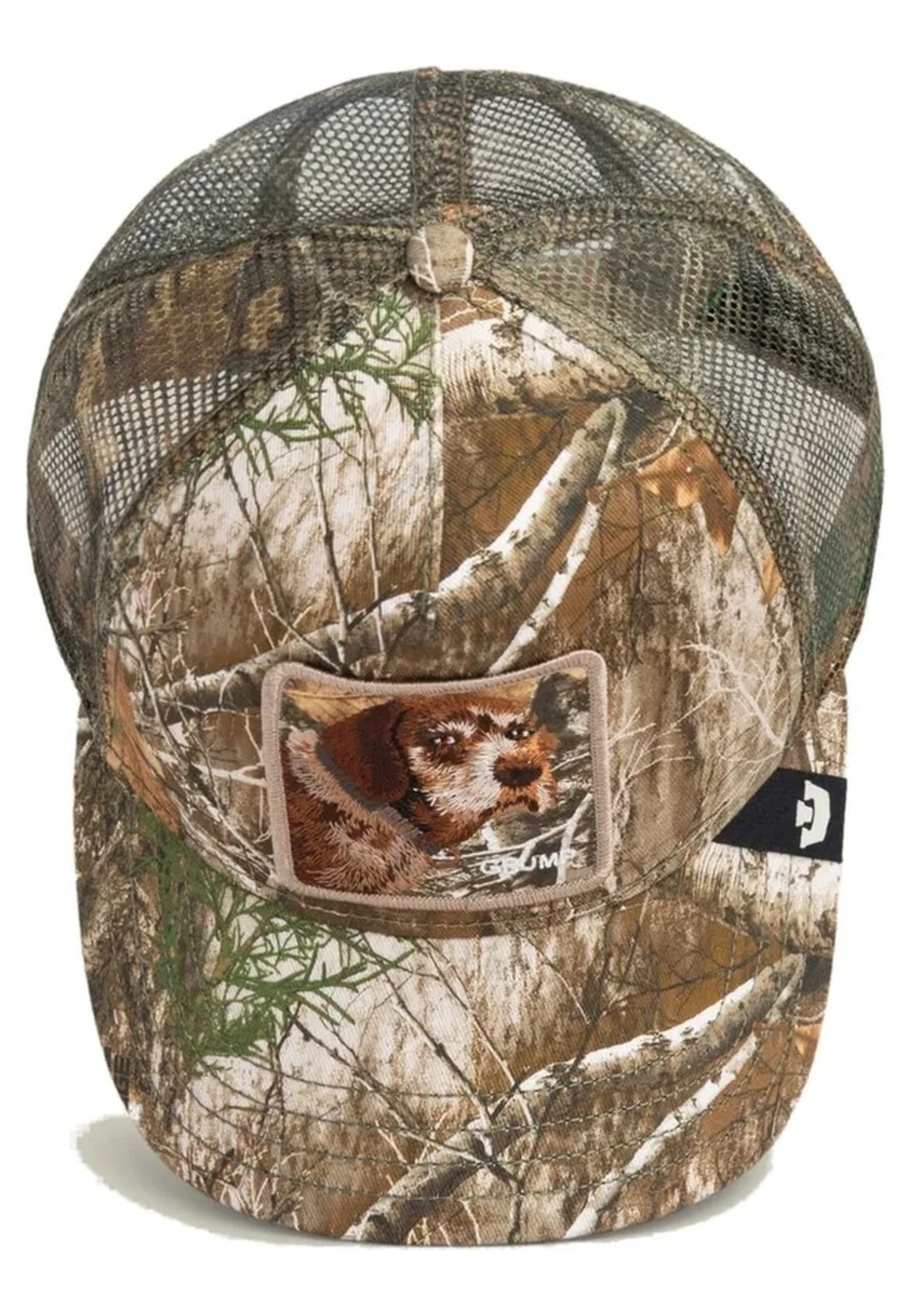 GORRA GOORIN BROS CAMUFLAJE PERRO REALTREE EDGE GRUMP DOG TRUCKER CAP