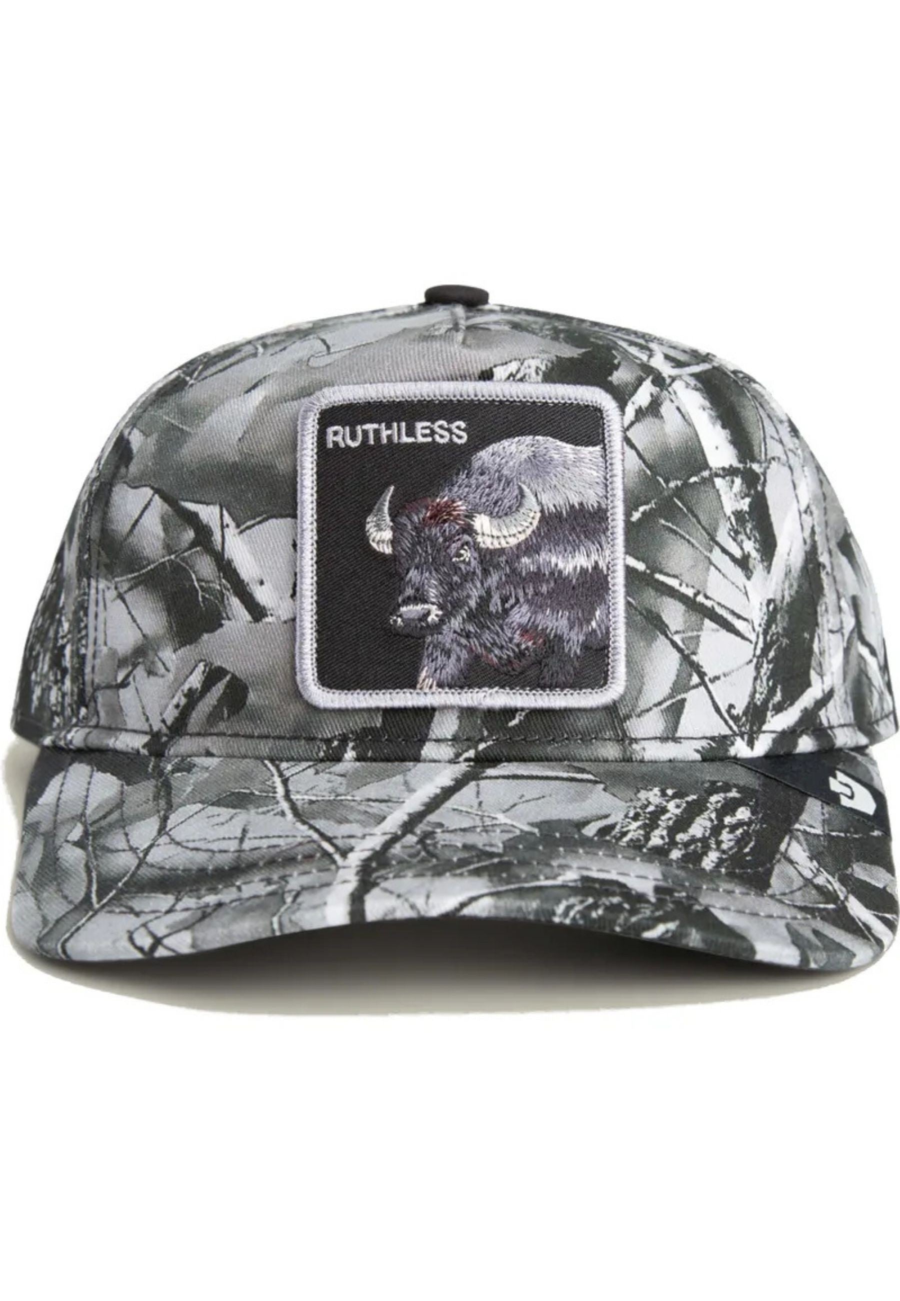 GORRA GOORIN BROS GRIS CAMUFLAJE BISONTE RUTHLESS CAMO 5 PANELS CAP