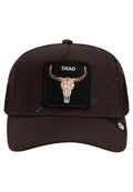 GORRA GOORIN BROS MARRON CALAVERA BADLANDS SKULL TRUCKER CAP