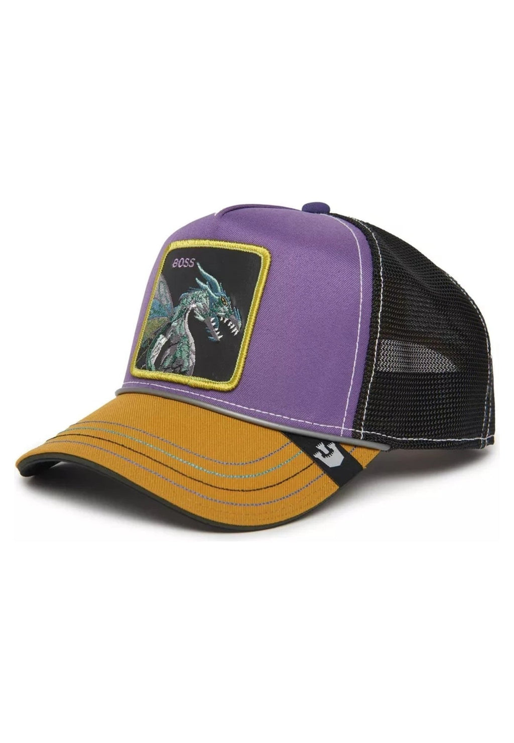 GORRA GOORIN BROS MORADA DRAGON HAMMER AND SPIKE TRUCKER CAP - AREA ZERO
