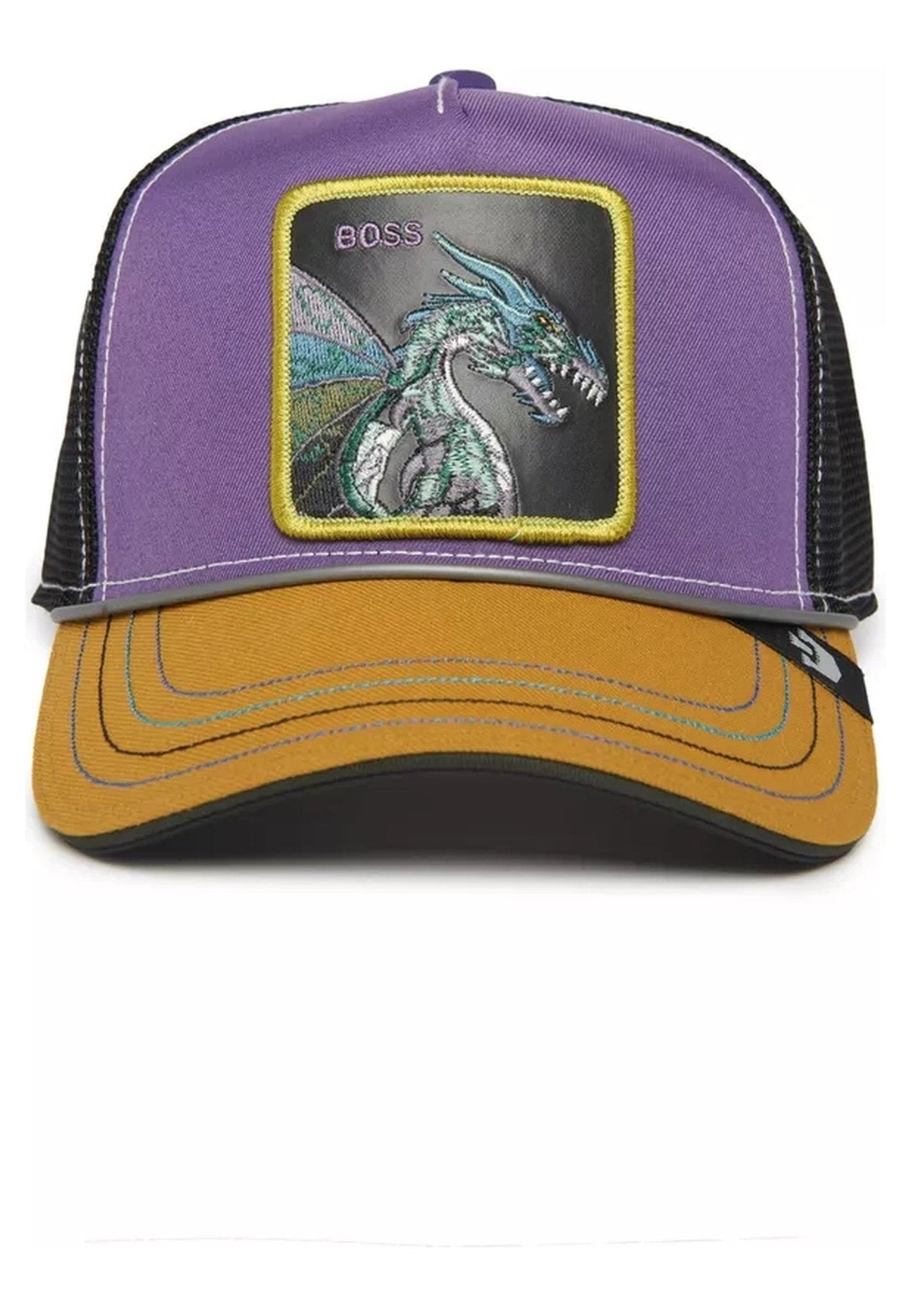 GORRA GOORIN BROS MORADA DRAGON HAMMER AND SPIKE TRUCKER CAP - AREA ZERO
