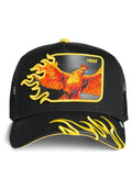 GORRA GOORIN BROS AVE FENIX HEAT FLAMES TRUCKER NEGRA