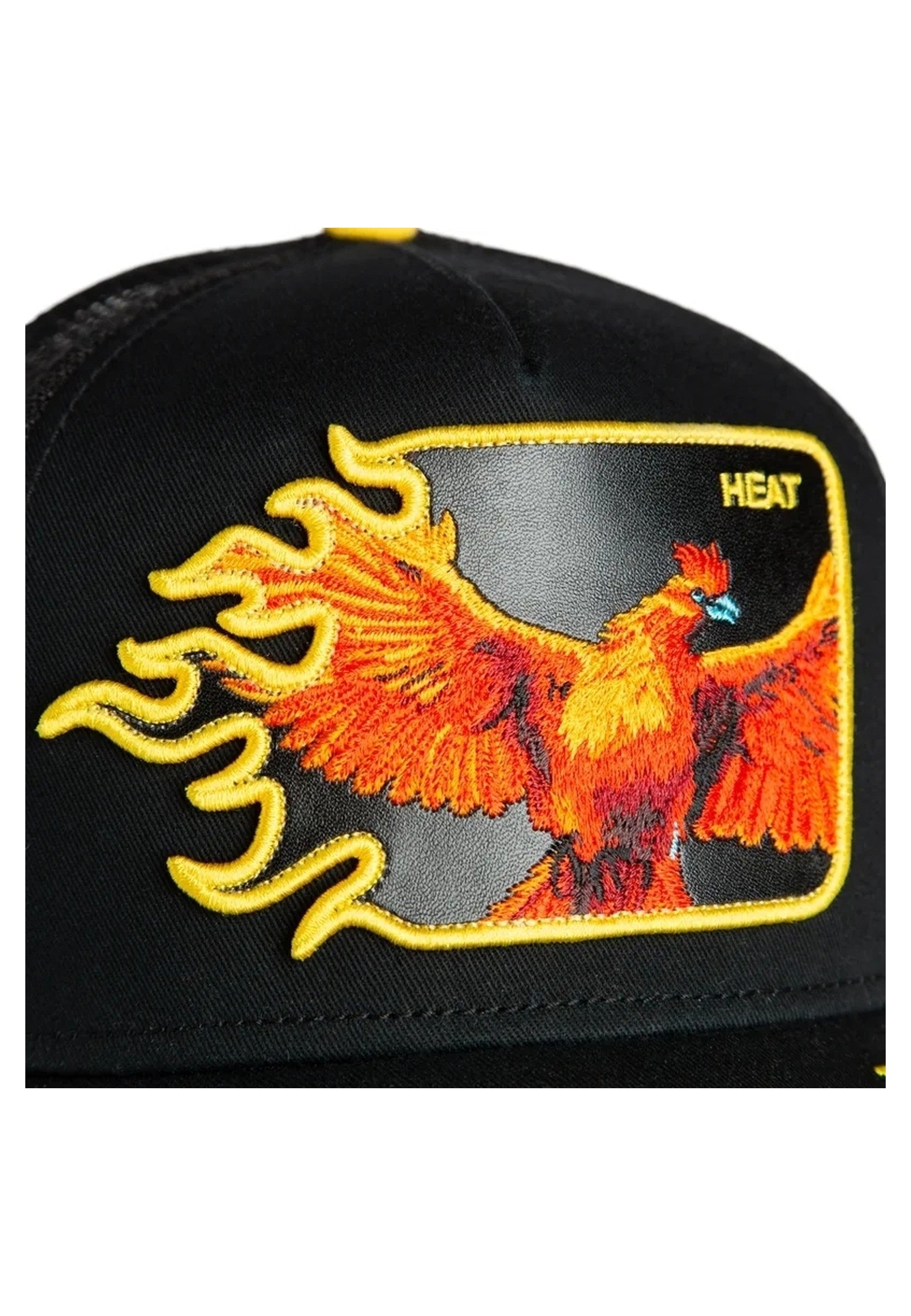 GORRA GOORIN BROS NEGRA AVE FENIX HEAT FLAMES TRUCKER CAP