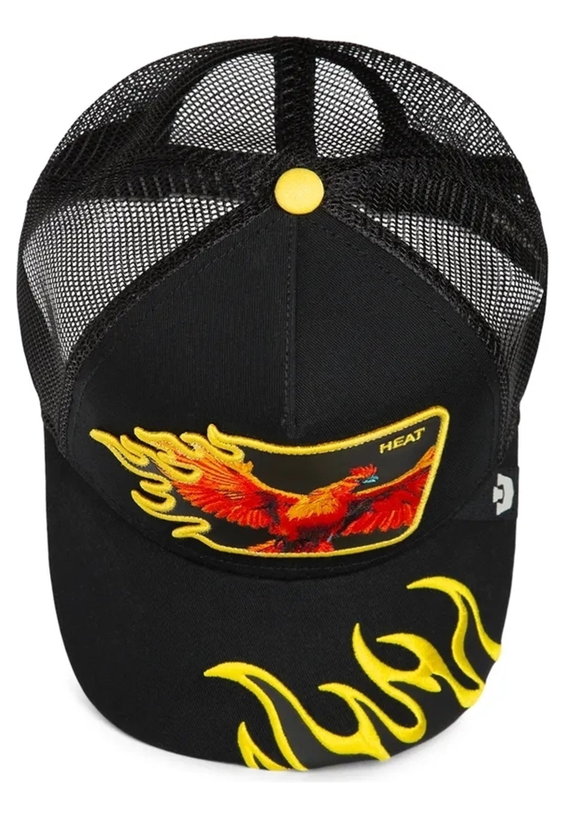 GORRA GOORIN BROS NEGRA AVE FENIX HEAT FLAMES TRUCKER CAP