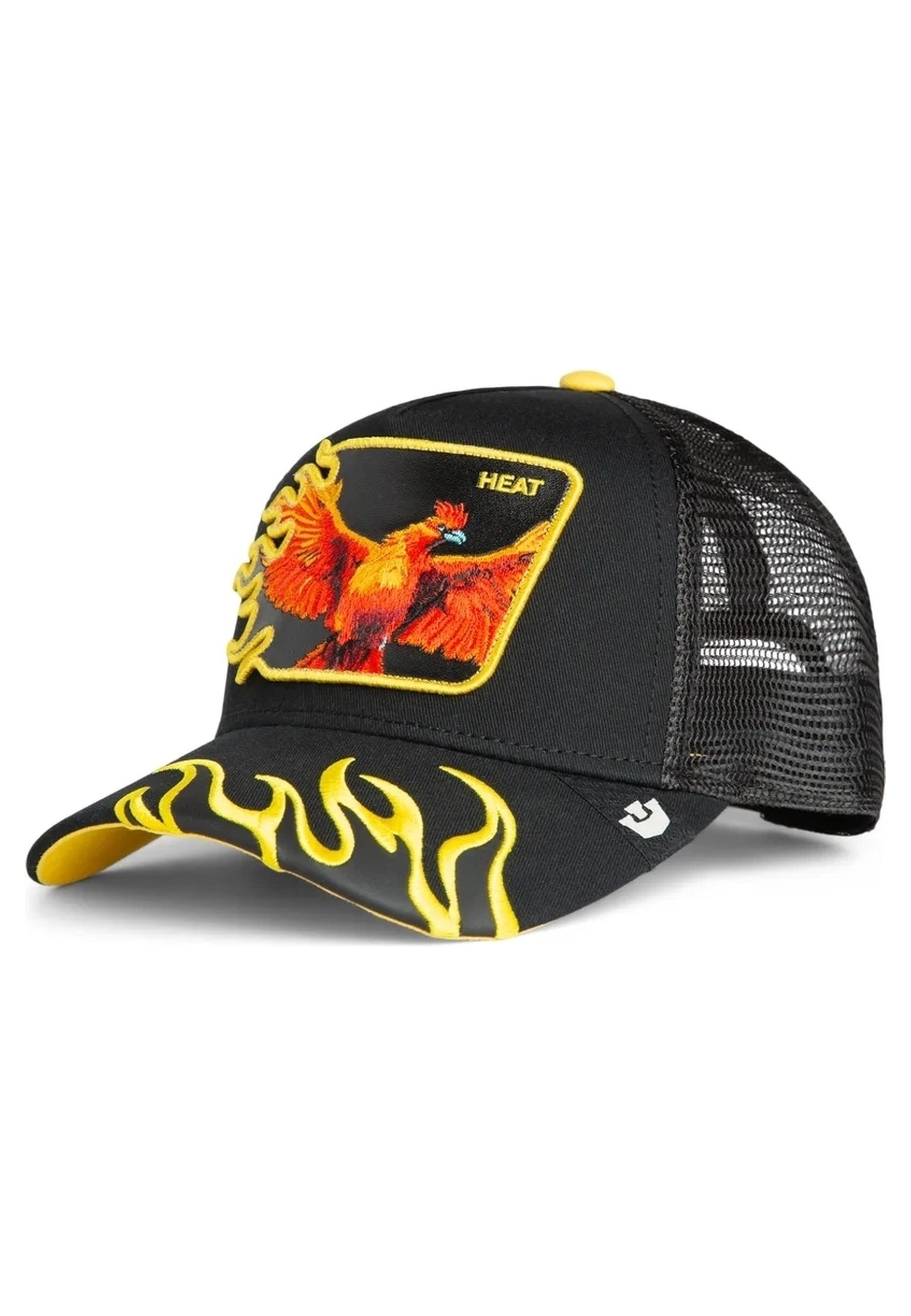 GORRA GOORIN BROS NEGRA AVE FENIX HEAT FLAMES TRUCKER CAP