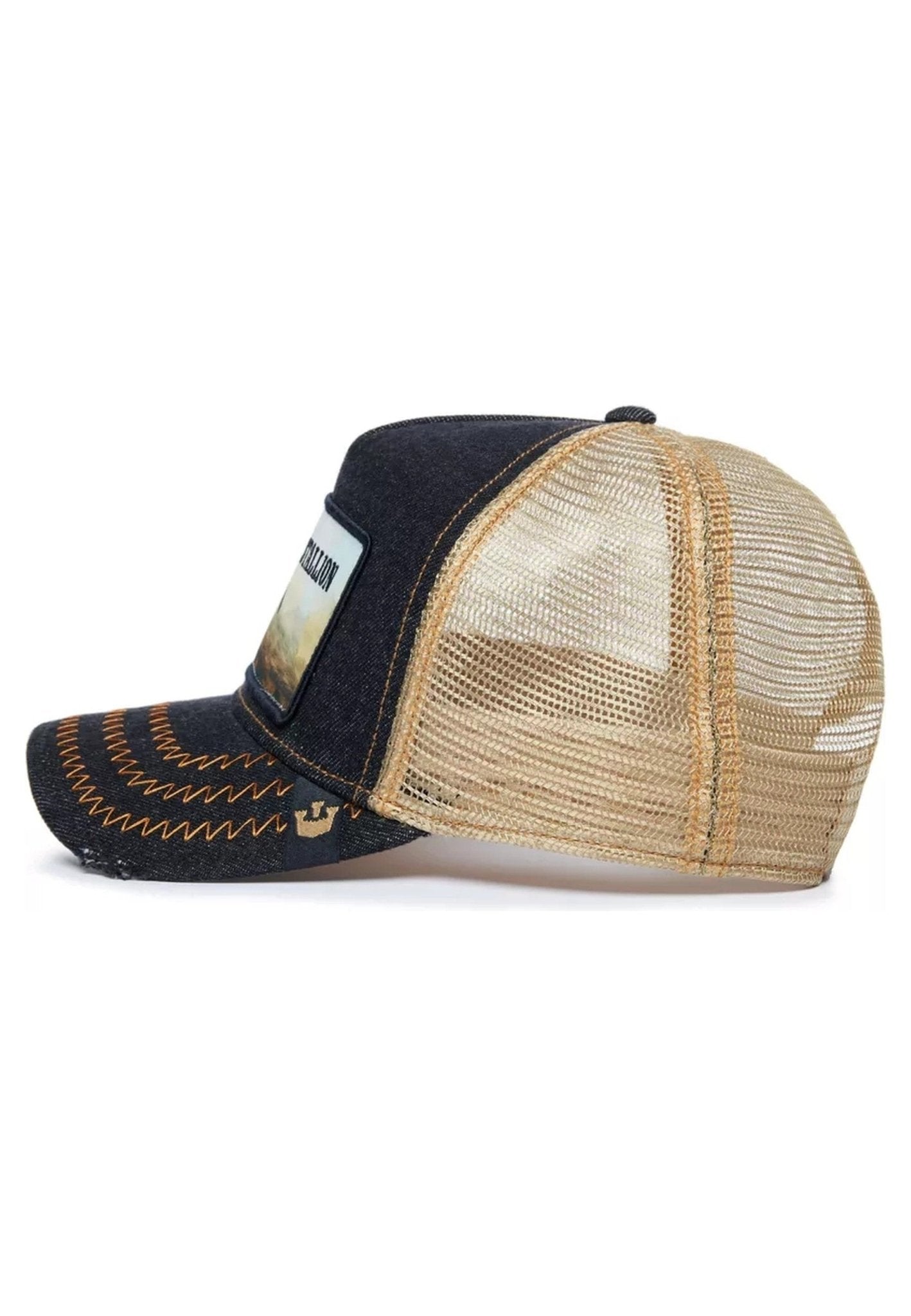 GORRA GOORIN BROS NEGRA BISONTE MODEL NO 70U9H TRUCKER CAP - AREA ZERO
