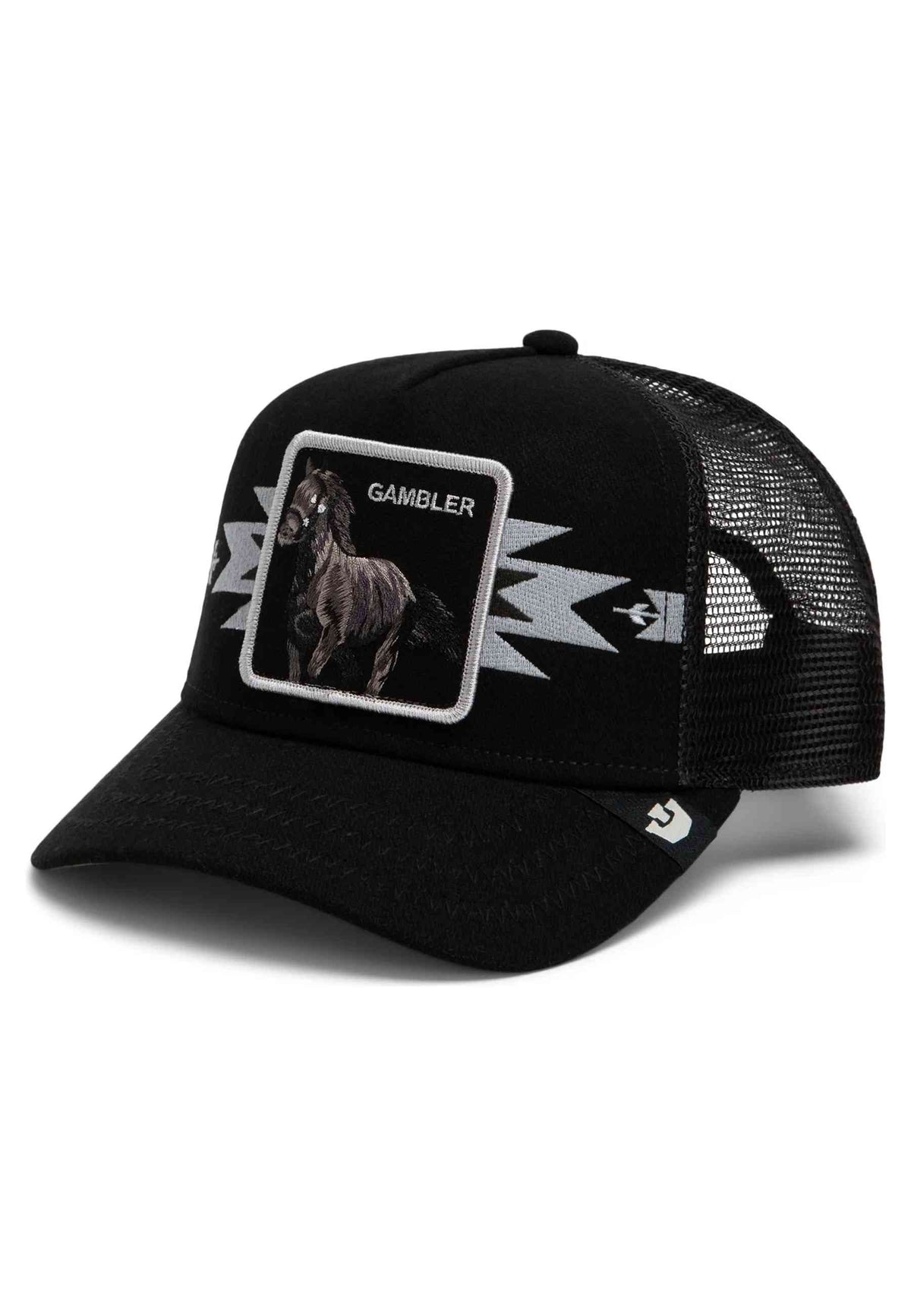 GORRA GOORIN BROS NEGRA CABALLO CANYON GAMBLER TRUCKER CAP