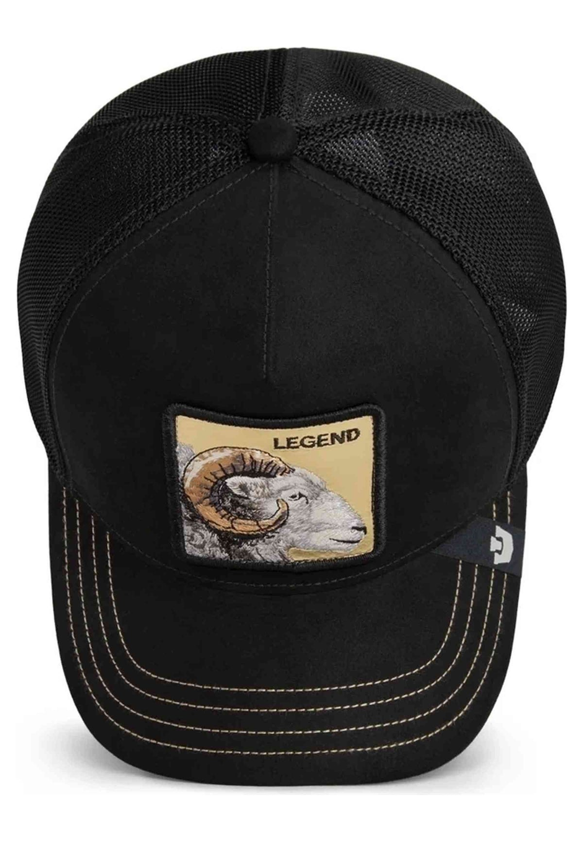 GORRA GOORIN BROS NEGRA CABRA GOLDEN LEGEND TRUCKER CAP