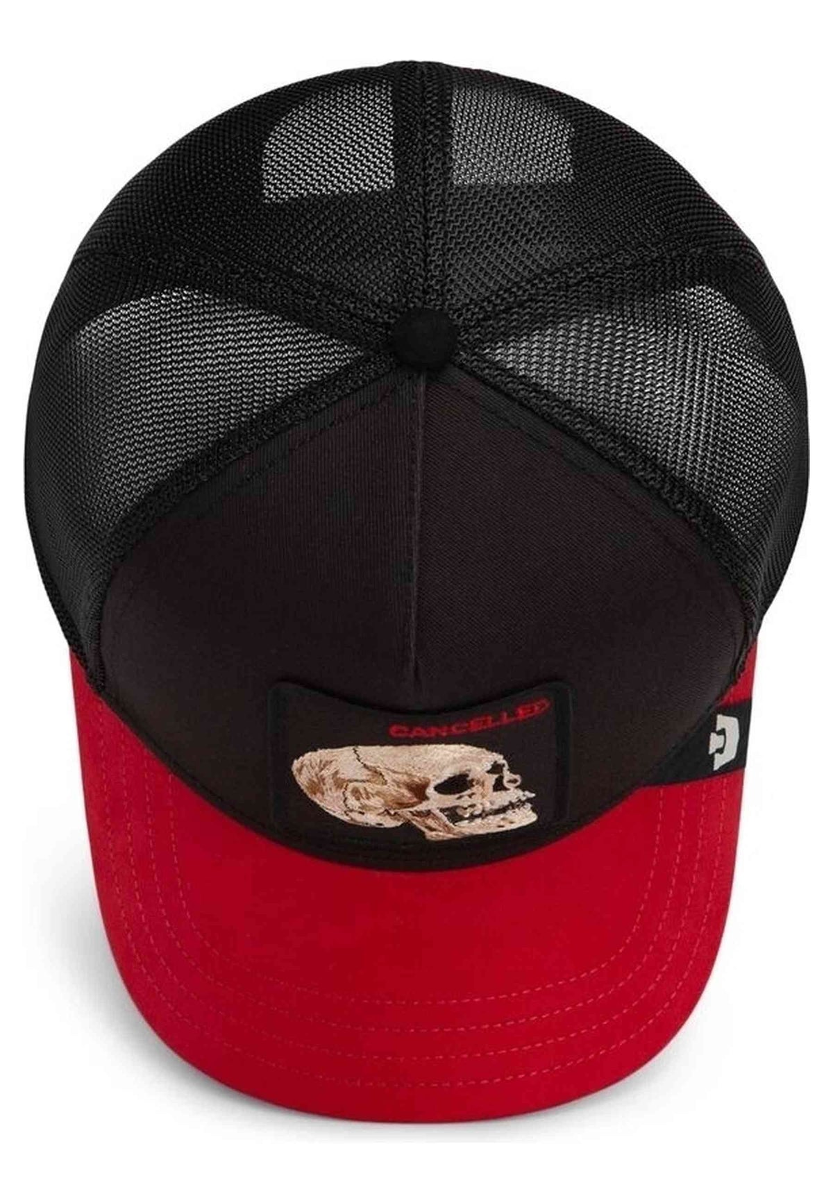 GORRA GOORIN BROS NEGRA CALAVERA CANCELLED SUEDE SKULL TRUCKER CAP