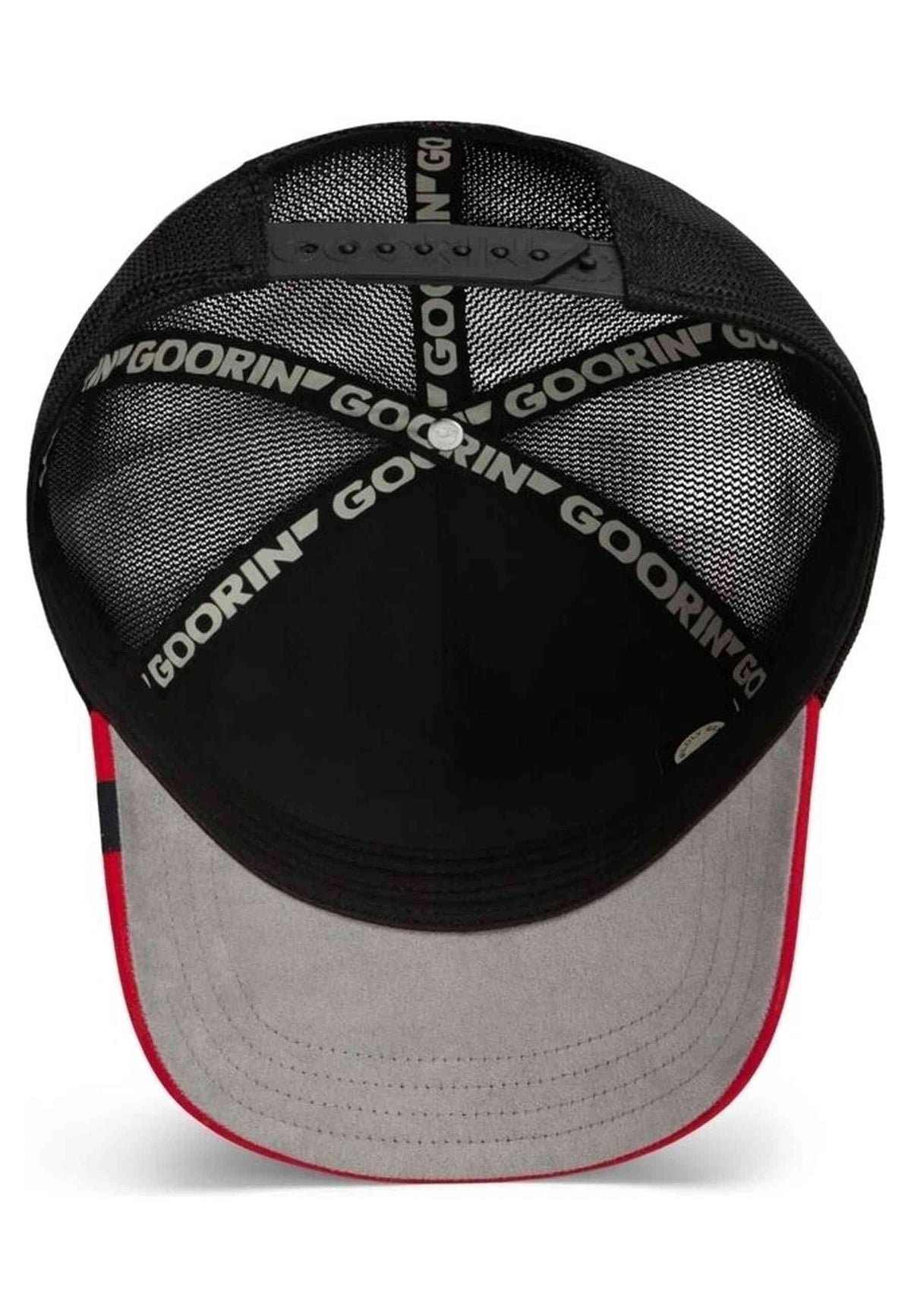 GORRA GOORIN BROS NEGRA CALAVERA CANCELLED SUEDE SKULL TRUCKER CAP