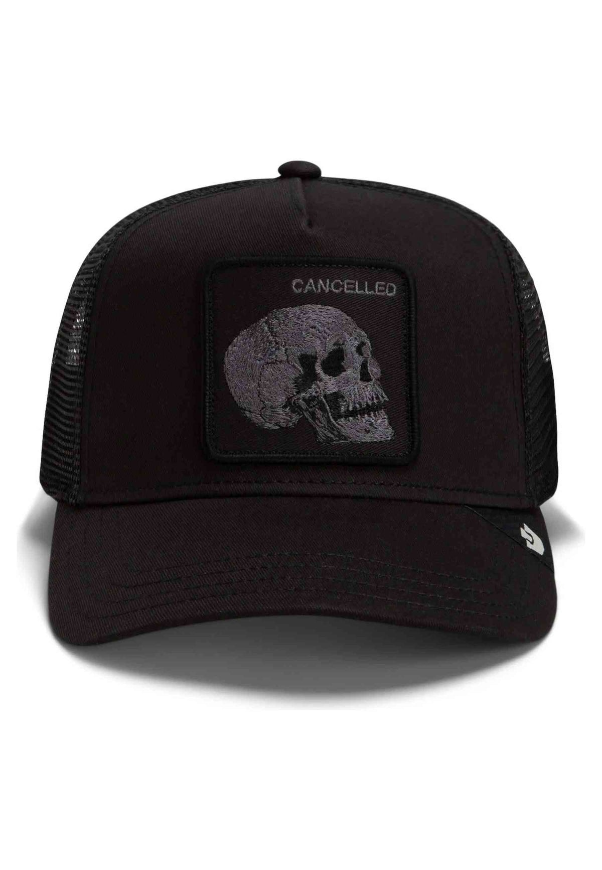 GORRA GOORIN BROS NEGRA CALAVERA TONAL SKULL TRUCKER CAP