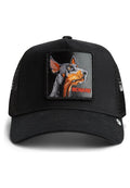 GORRA GOORIN BROS DOBERMAN BLACK OUT TRUCKER NEGRA