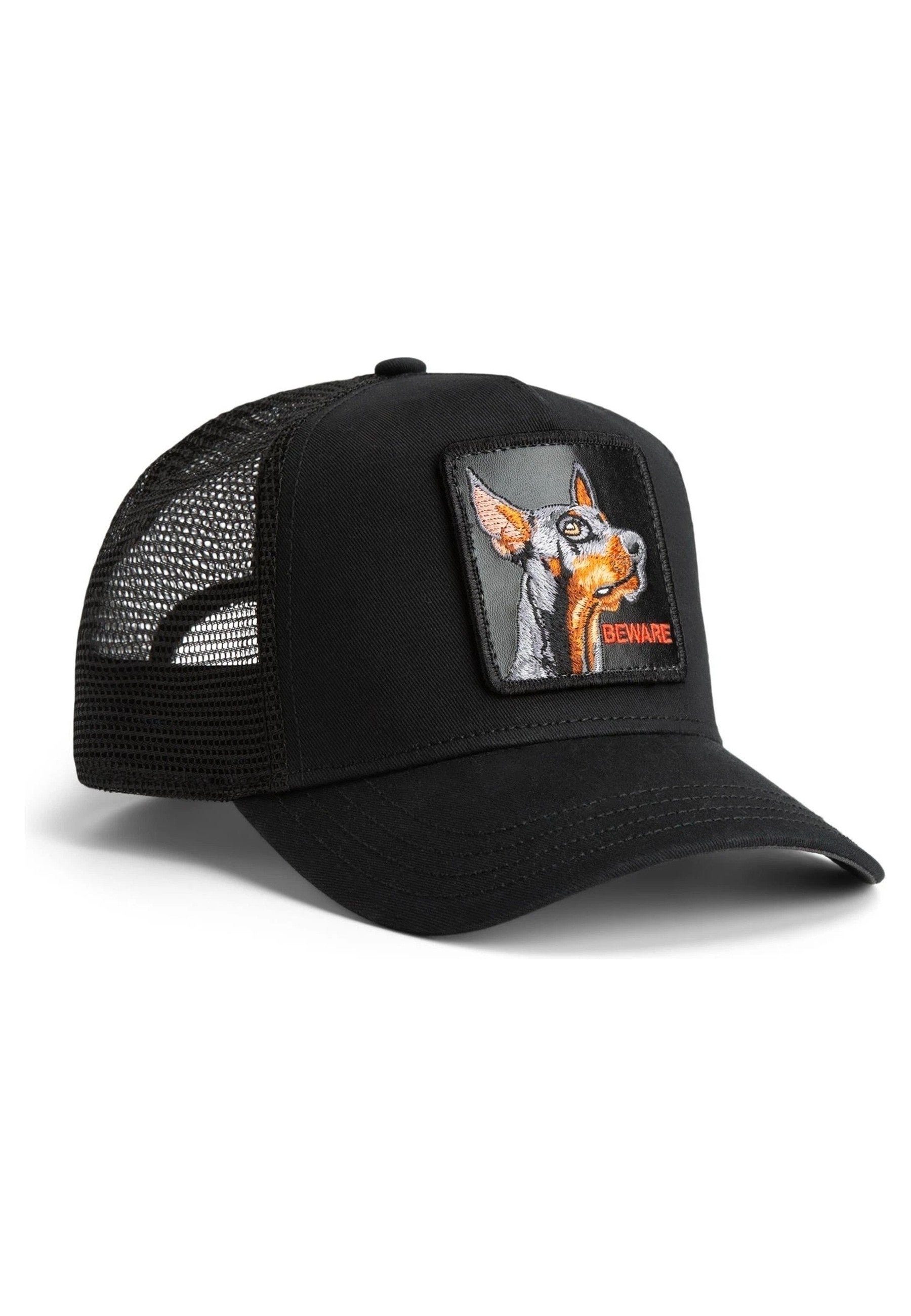 GORRA GOORIN BROS NEGRA DOBERMAN BLACK OUT DOBERMAN TRUCKER CAP