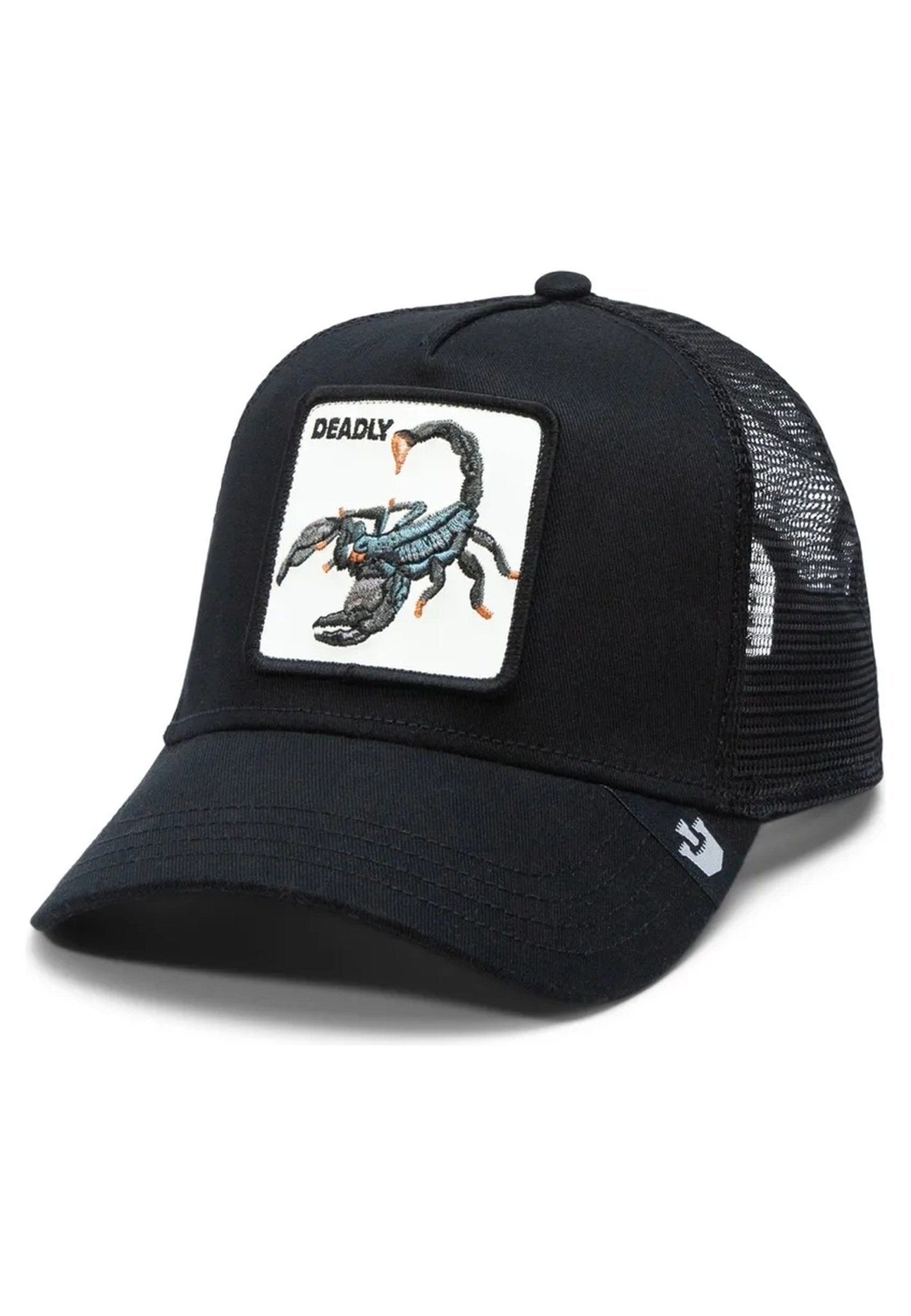 GORRA GOORIN BROS NEGRA ESCORPION DEADLIEST SCORPION TRUCKER CAP - AREA ZERO