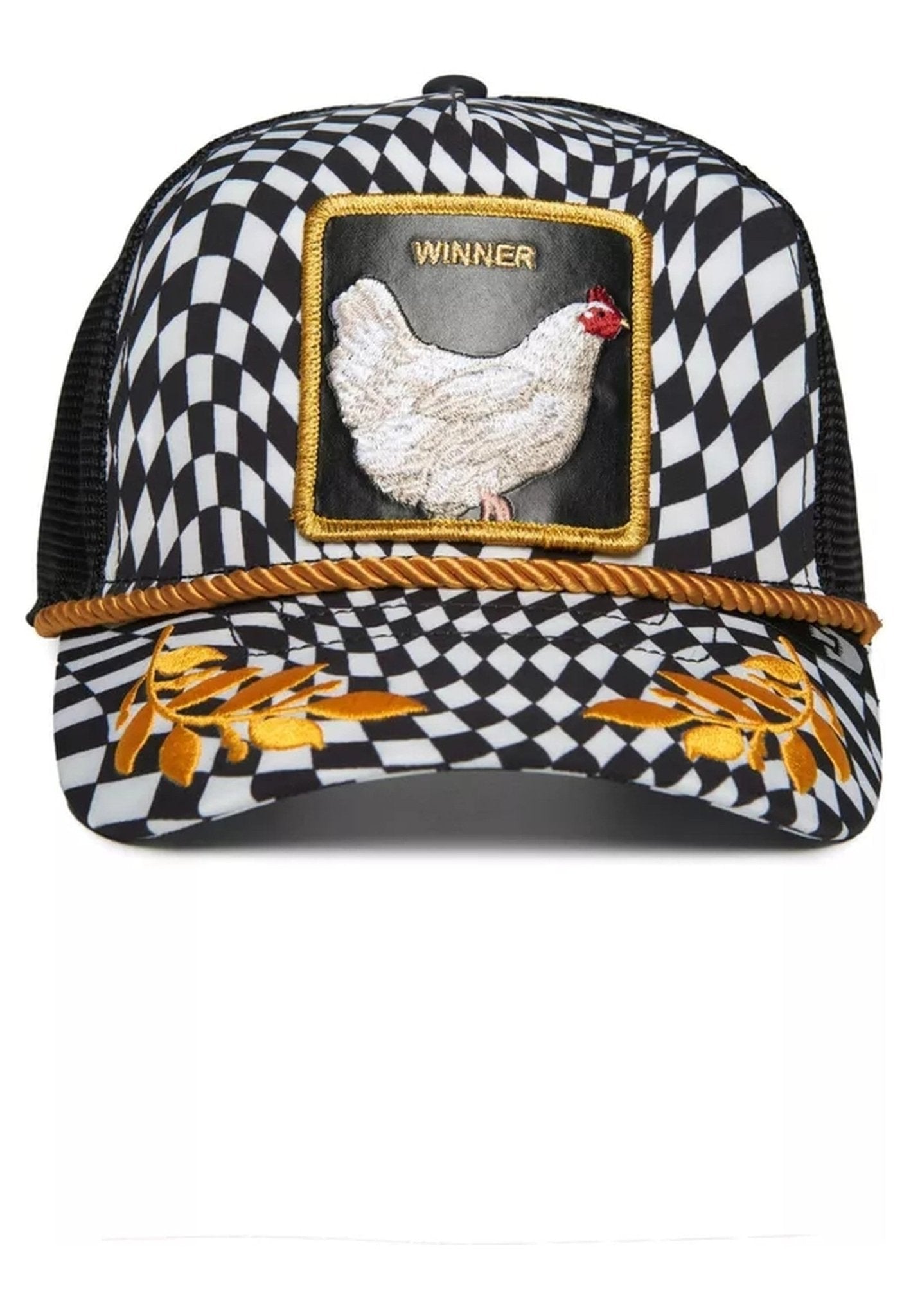 GORRA GOORIN BROS NEGRA GALLINA CHECKERED WWCD TRUCKER CAP - AREA ZERO