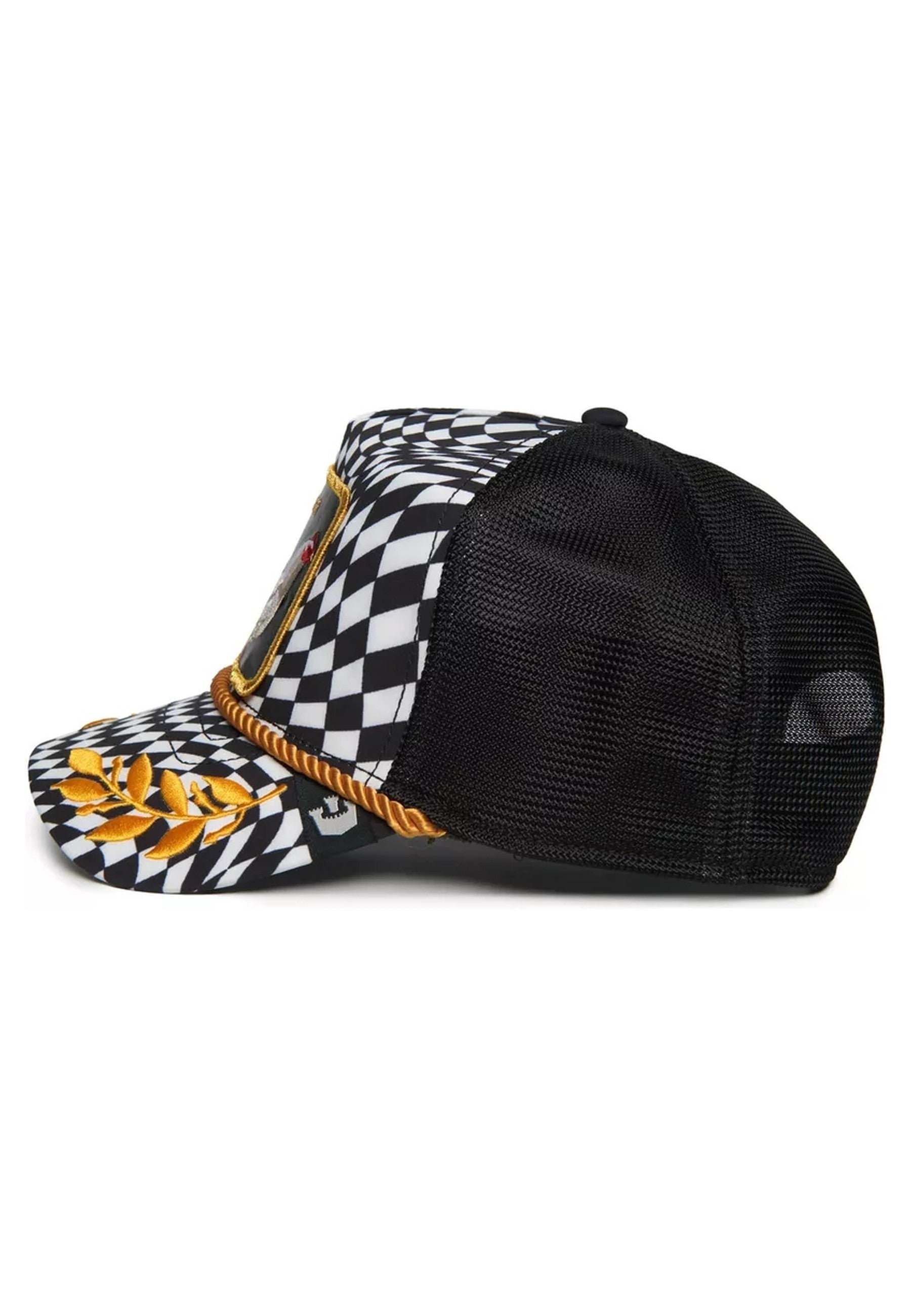 GORRA GOORIN BROS NEGRA GALLINA CHECKERED WWCD TRUCKER CAP