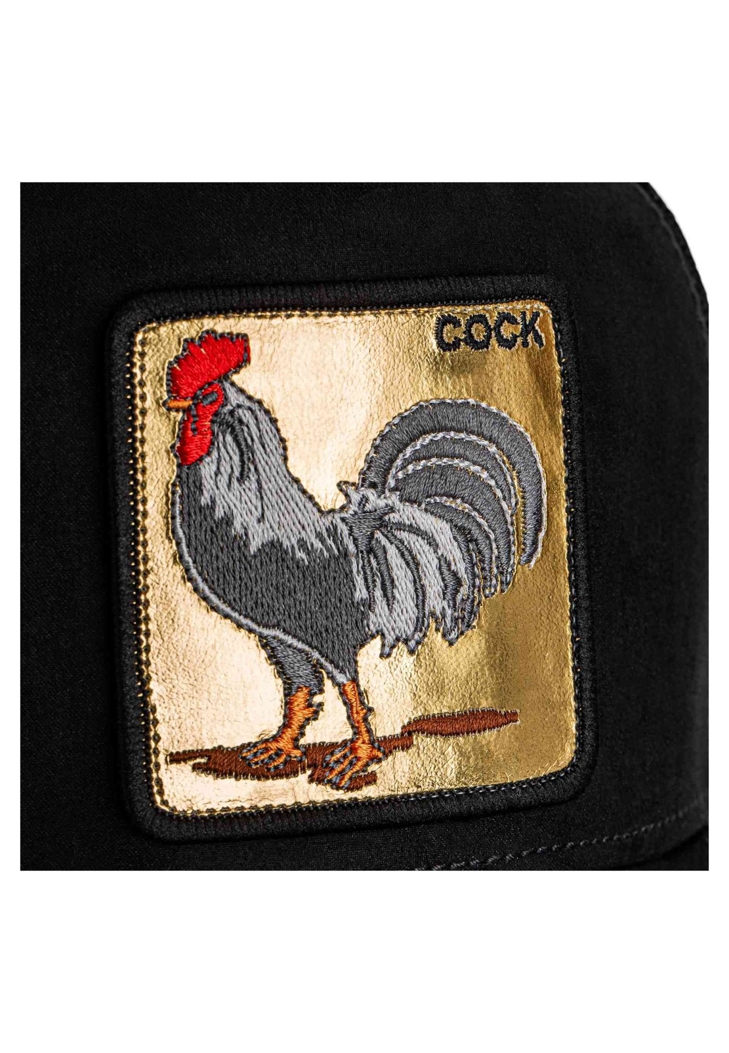 GORRA GOORIN BROS NEGRA GALLO GOLDEN COCK TRUCKER CAP - AREA ZERO