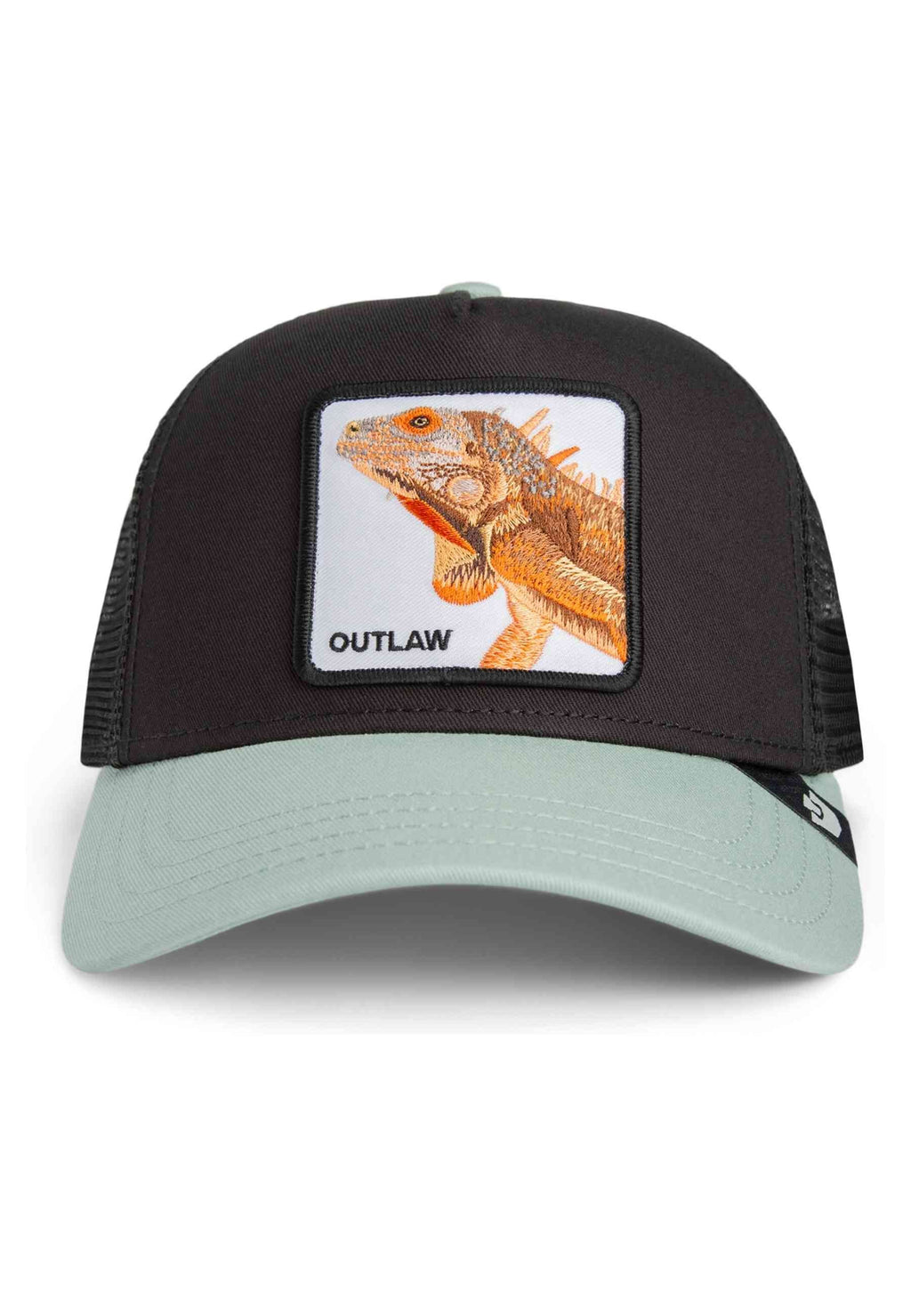 GORRA GOORIN BROS NEGRA LAGARTO THE OUTLAW LIZARD TRUCKER CAP