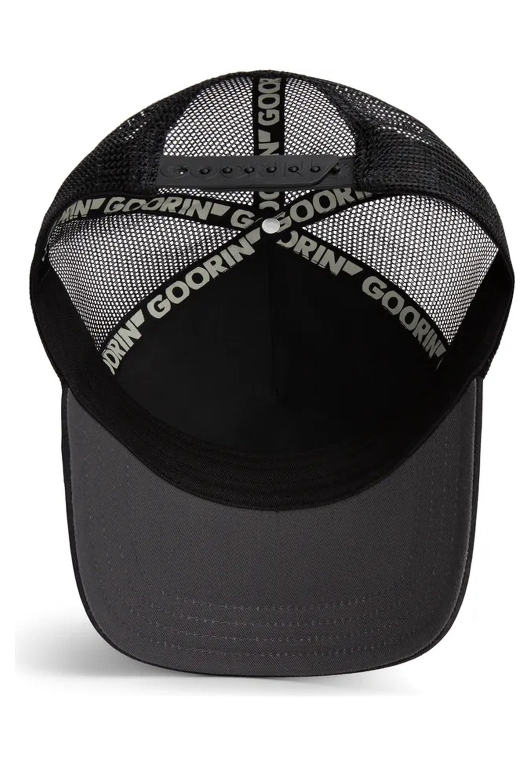 GORRA GOORIN BROS NEGRA LOBO LONE WOLF POP ART TRUCKER CAP