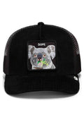 GORRA GOORIN BROS NEGRA PANA KOALA CORDUROY DOPE TRUCKER CAP