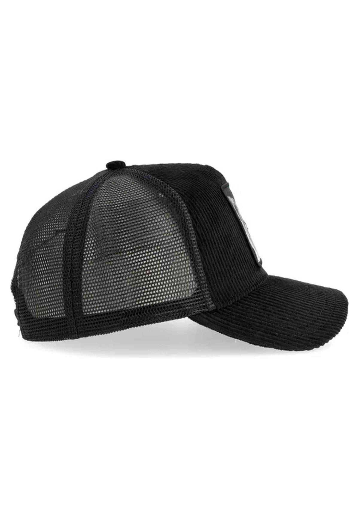 GORRA GOORIN BROS NEGRA PANA KOALA CORDUROY DOPE TRUCKER CAP