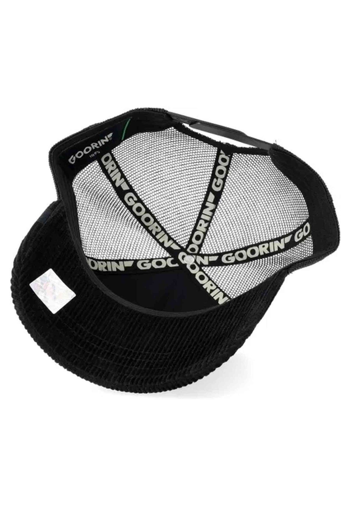 GORRA GOORIN BROS NEGRA PANA KOALA CORDUROY DOPE TRUCKER CAP