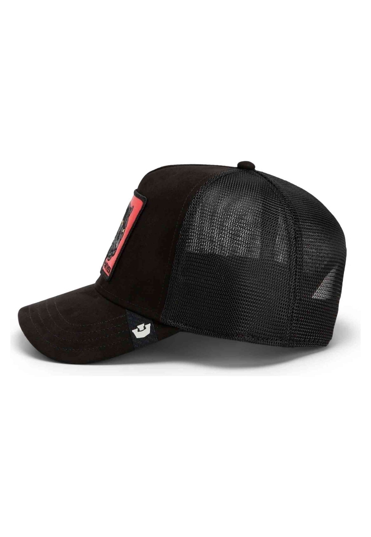 GORRA GOORIN BROS NEGRA PANTERA NERA ROSSA SUEDE TRUCKER CAP