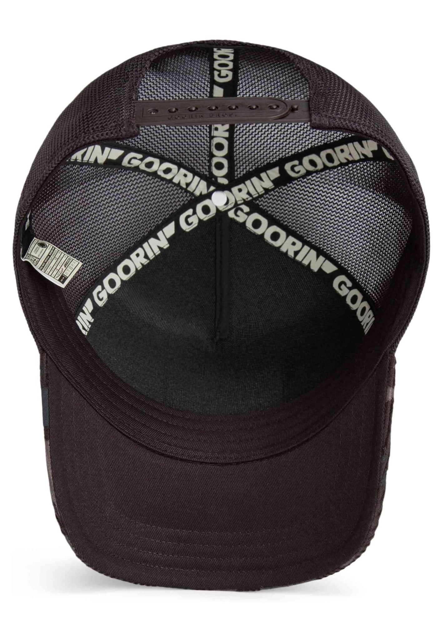 GORRA GOORIN BROS NEGRA PANTERA VELOUR PANTHER TRUCKER CAP - AREA ZERO
