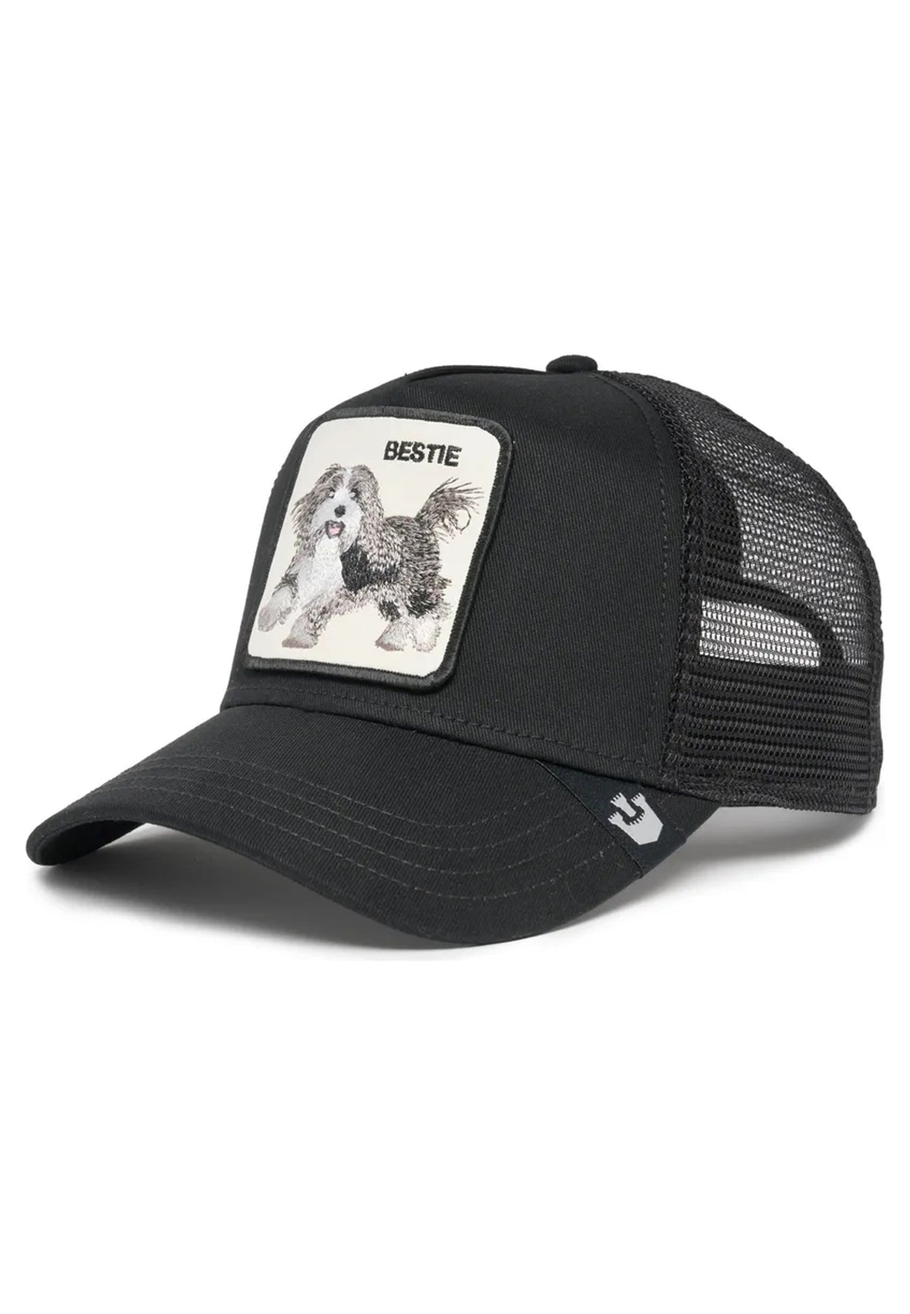 GORRA GOORIN BROS NEGRA PEKINES THE BESTIE DOG TRUCKER CAP