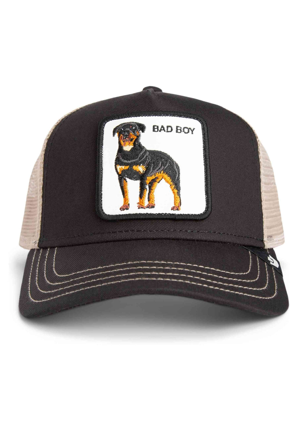 GORRA GOORIN BROS NEGRA ROTTWEILLER BAD BOY TRUCKER CAP