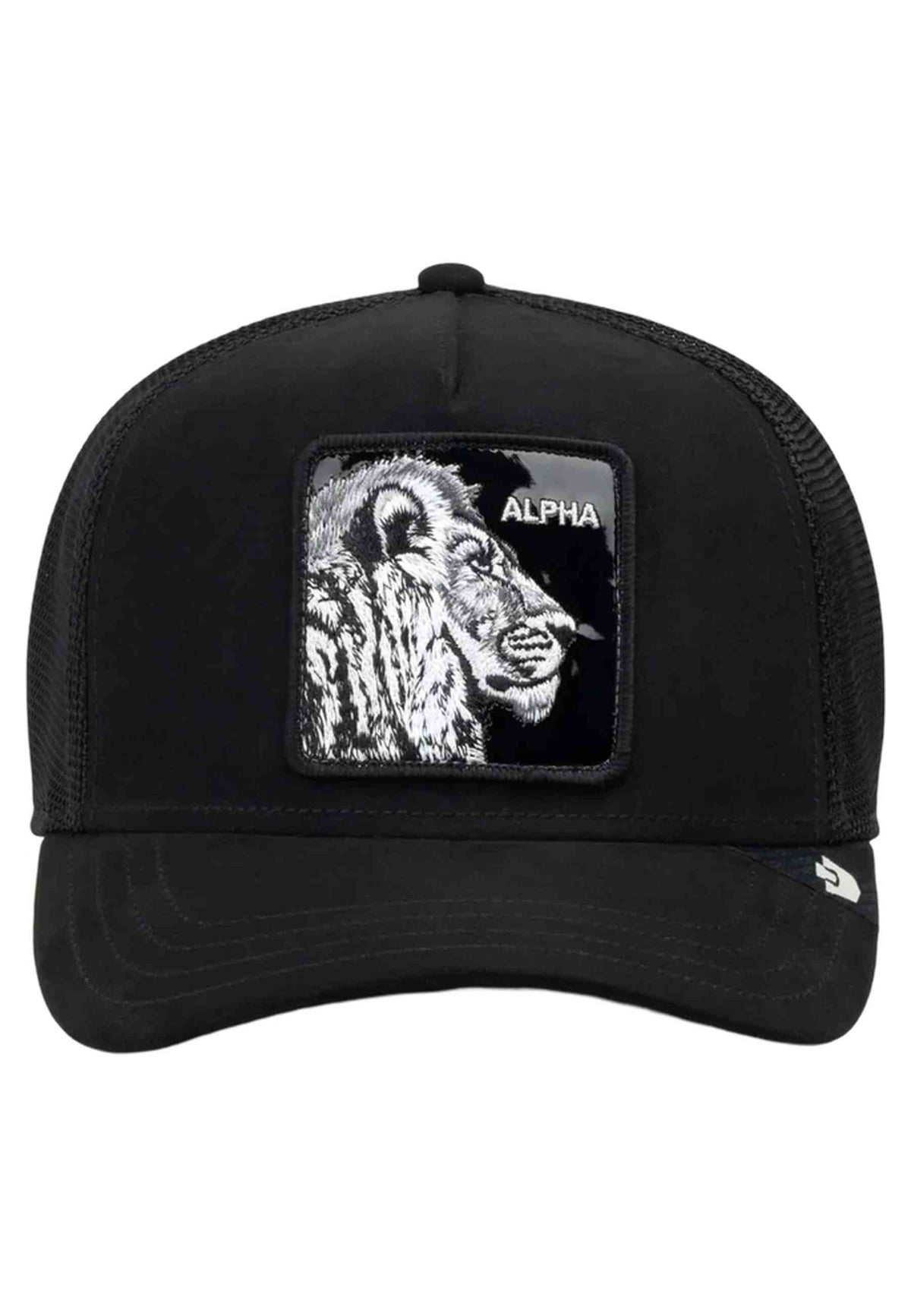 GORRA GOORIN BROS NEGRA SUEDE BLACK OUT LION TRUCKER CAP